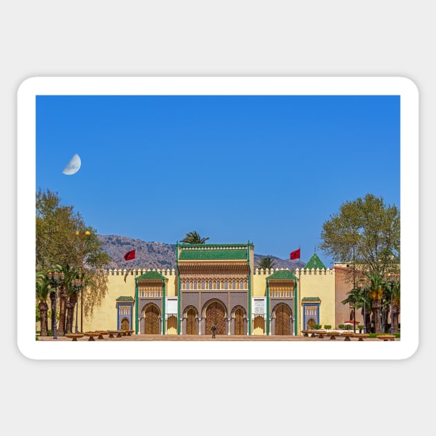 Royal Palace, Fez. Sticker by bulljup